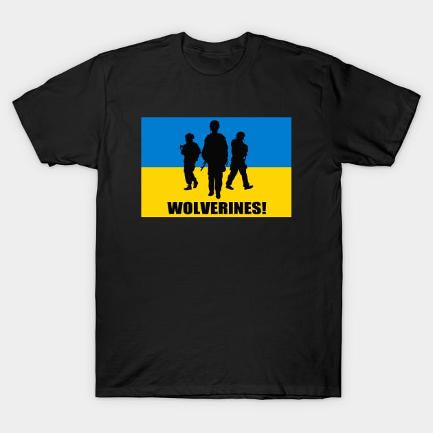 Ukraine Wolverines! T-Shirt by Vladimir Zevenckih